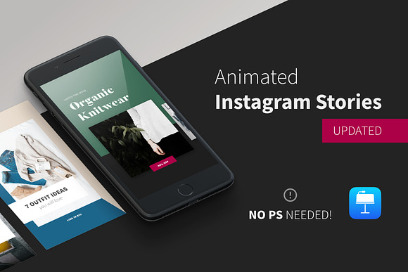 Keynote ○ Animated Stories – I in Instagram Templates - product preview 2