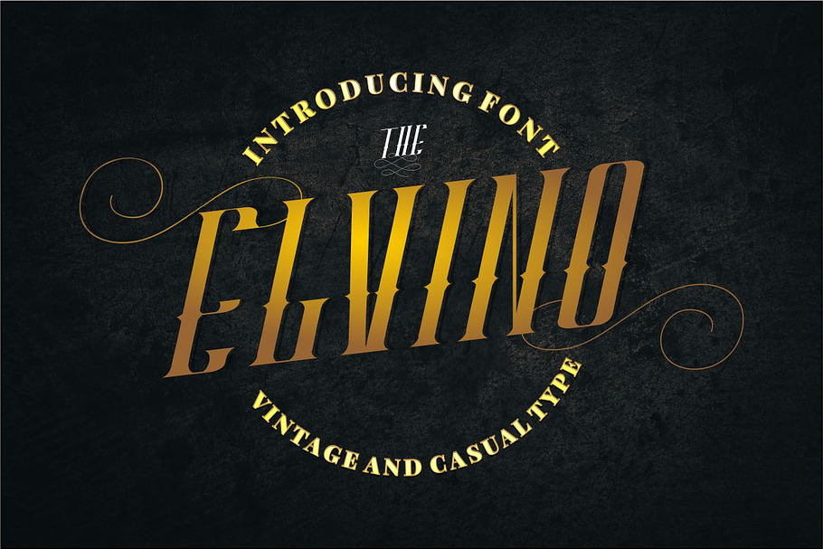 ELVINO in Display Fonts - product preview 8