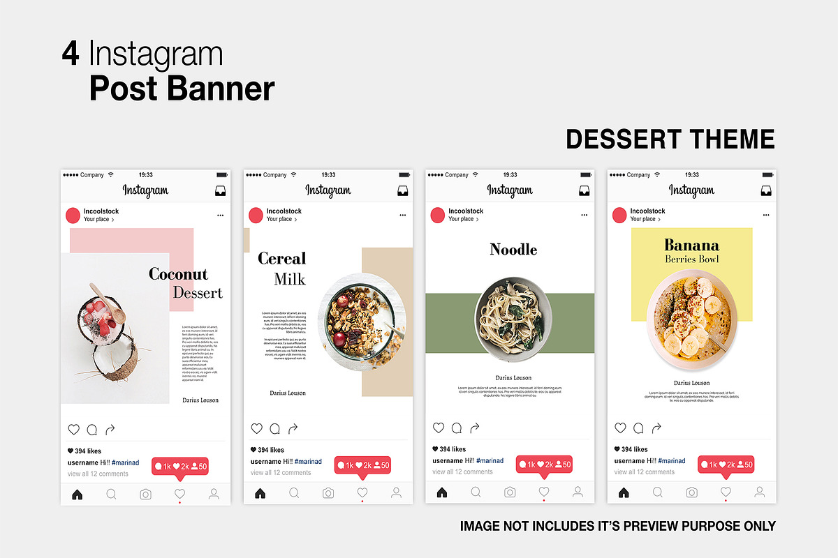 Food Instagram Post in Instagram Templates - product preview 8