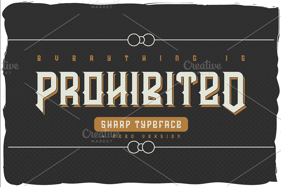 Prohibited typeface in Display Fonts - product preview 8