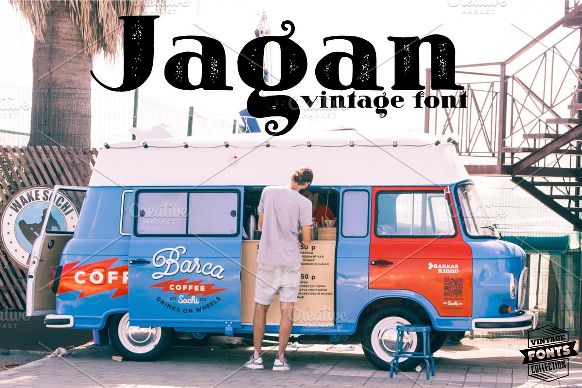 Jagan - 2 vintage fonts in Display Fonts - product preview 8