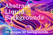 Abstract Liquid 3D Backgrounds