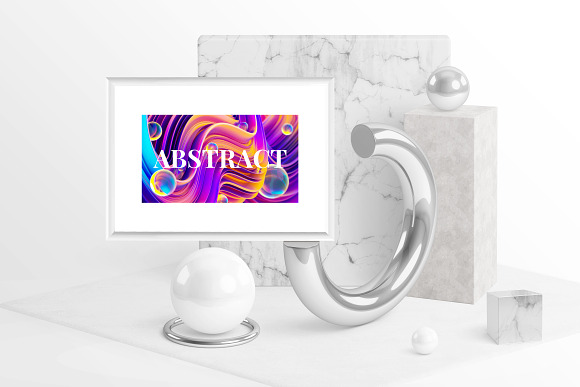 Abstract Liquid 3D Backgrounds in Illustrations - product preview 8