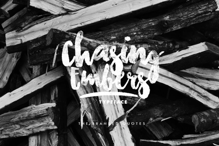 Chasing Embers Typeface in Twitter Fonts - product preview 8