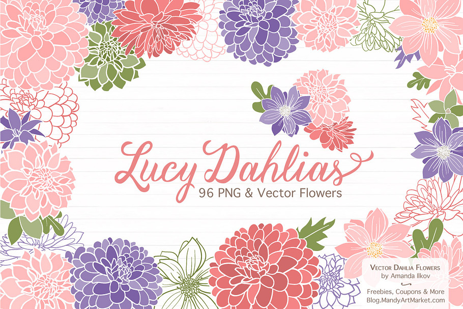Wildflower Clipart & Vectors in Illustrations - product preview 8