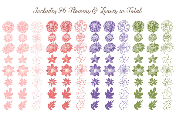 Wildflower Clipart & Vectors in Illustrations - product preview 3