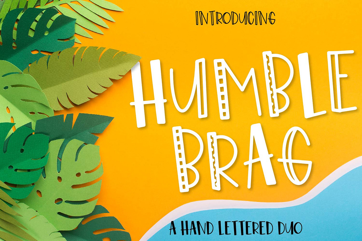 Humble Brag - A Hand Lettered Duo in Display Fonts - product preview 8