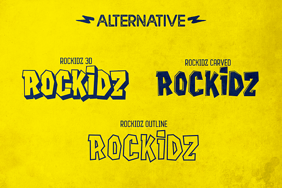 Rockidz in Display Fonts - product preview 3