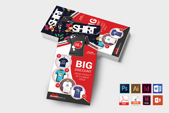 T-Shirt Shop DL Flyer Vol-1 in Flyer Templates - product preview 1