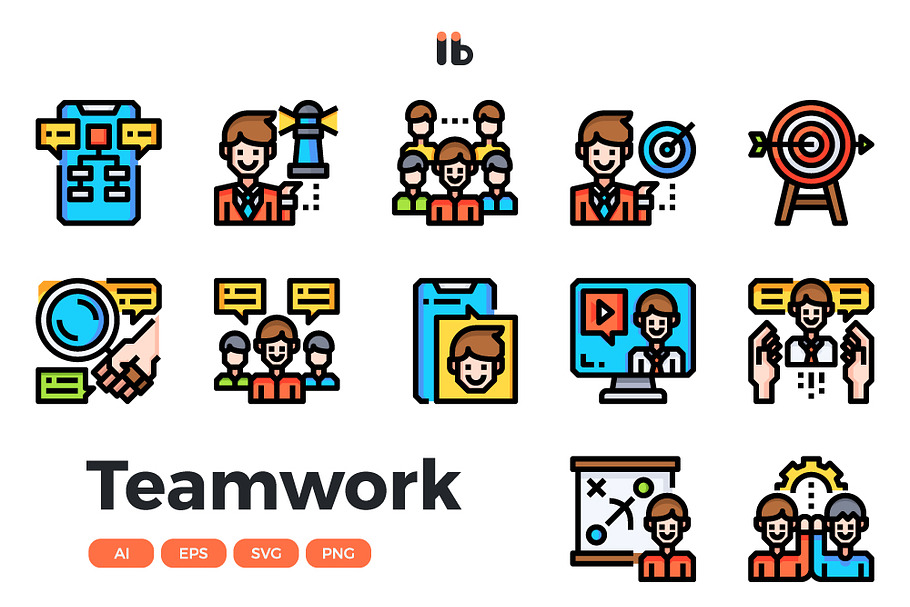 30 Team work in Marketing Icons - product preview 8