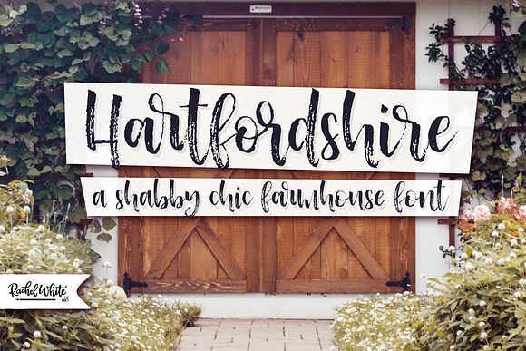 Hartfordshire, a farmhouse font in Script Fonts - product preview 4