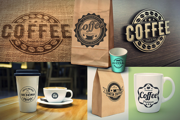 39 Coffee,Tea and Bakery logo bundle in Logo Templates - product preview 2