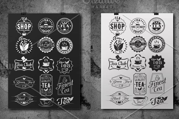 39 Coffee,Tea and Bakery logo bundle in Logo Templates - product preview 3