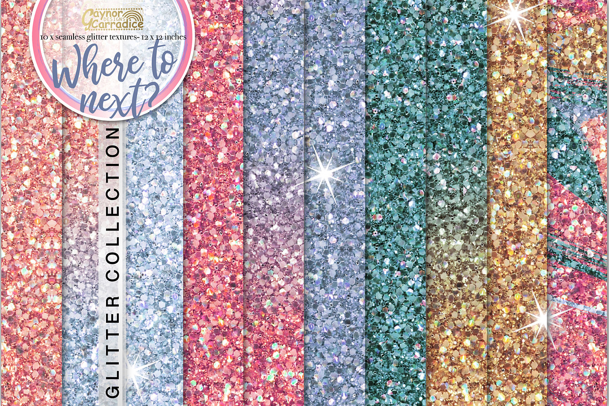 Travel glitter backgrounds in Textures - product preview 8