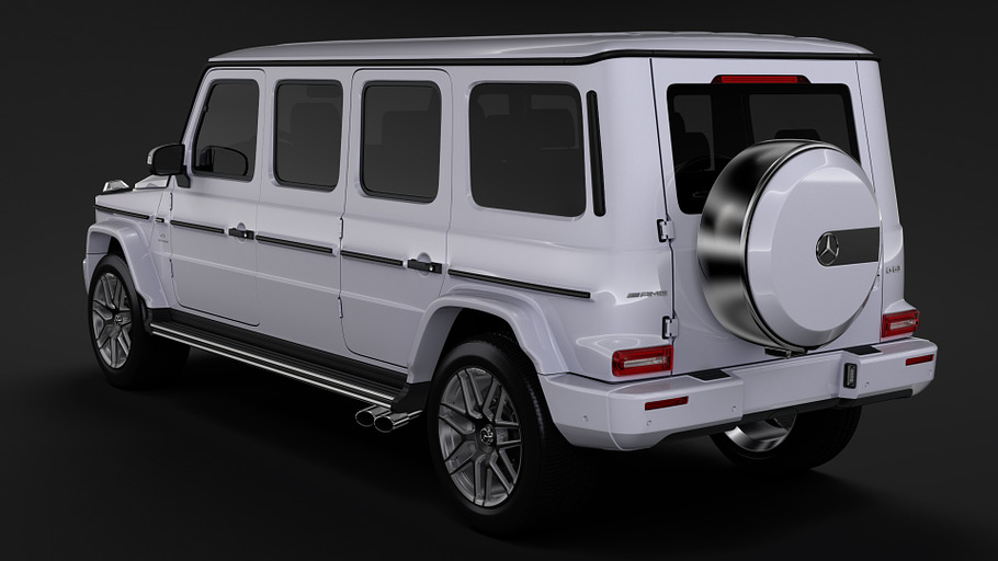 Mercedes AMG G 63 W463 2019 Limousin in Vehicles - product preview 3