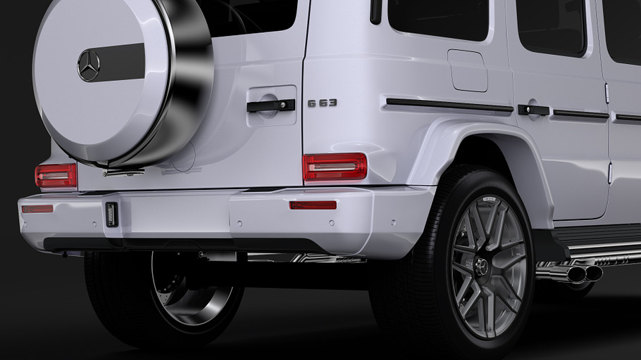Mercedes AMG G 63 W463 2019 Limousin in Vehicles - product preview 5