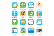 Mobile Phone Applications Icons