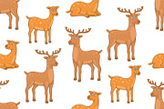 Set of Deers and Pattern
