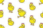 Set of Chicks and Pattern