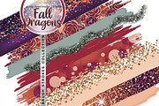 Fall dragon brushes clipart