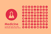 72 medicine icons
