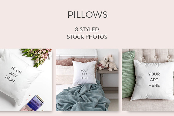 Pillows (8 Styled Stock Images)