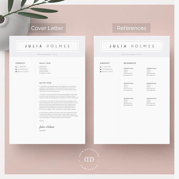 Resume Template & Cover Letter in Letter Templates - product preview 2