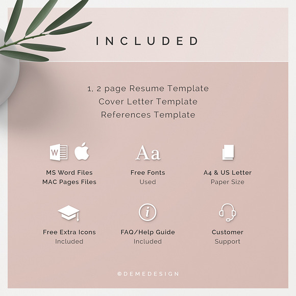 Resume Template & Cover Letter in Letter Templates - product preview 5