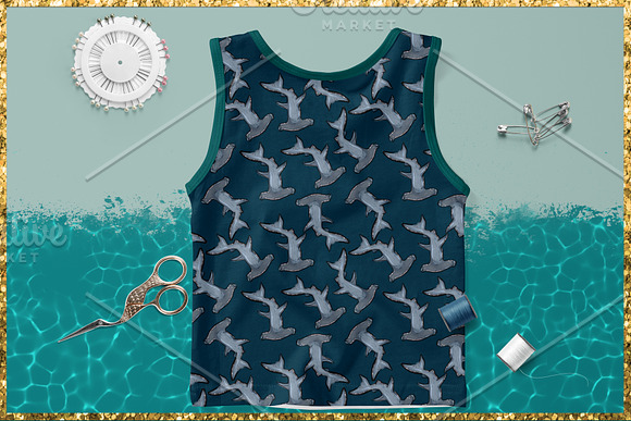 12 Ocean Creature Seamless patterns in Patterns - product preview 7