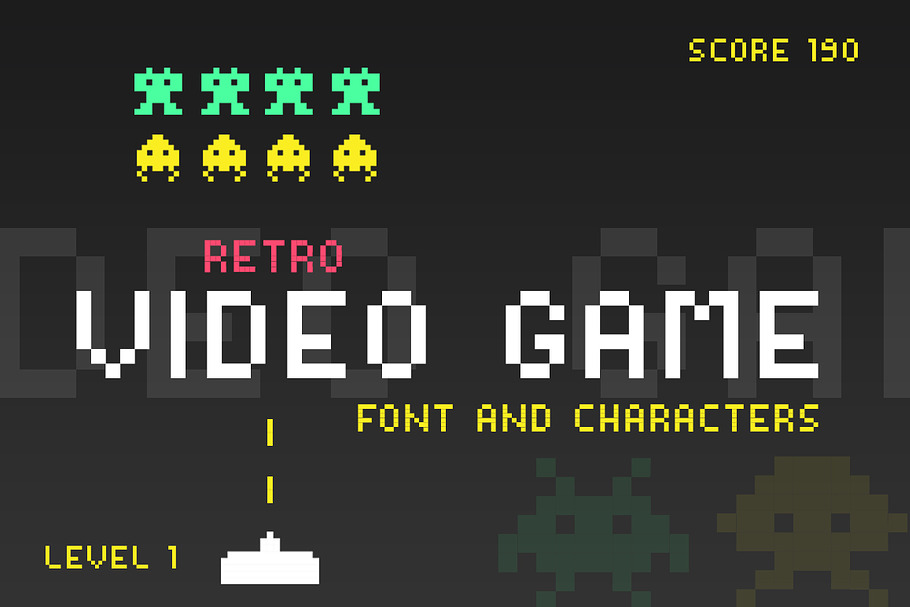 Video Game Font in Display Fonts - product preview 8