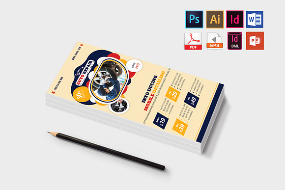 Car & Auto Repair DL Flyer Vol-2 in Flyer Templates - product preview 2