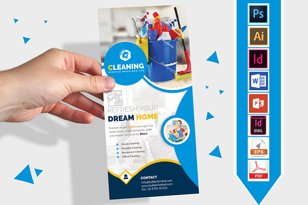 Cleaning Service DL Flyer Vol-1