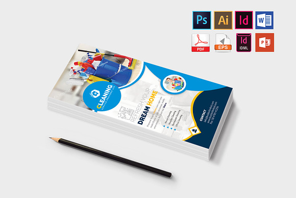 Cleaning Service DL Flyer Vol-1 in Flyer Templates - product preview 2