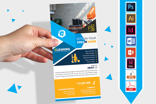 Cleaning Service DL Flyer Vol-2