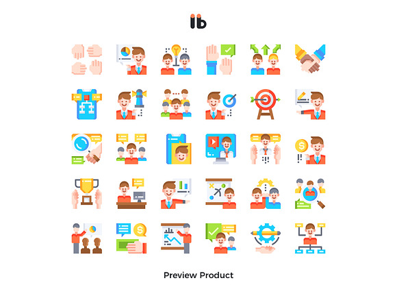30 Team work in Marketing Icons - product preview 3