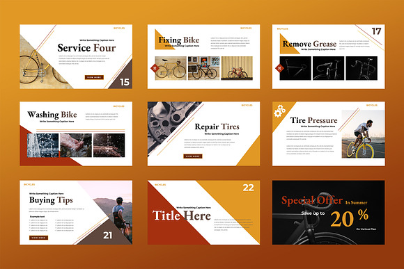 Bicycle - Services Keynote in Keynote Templates - product preview 2