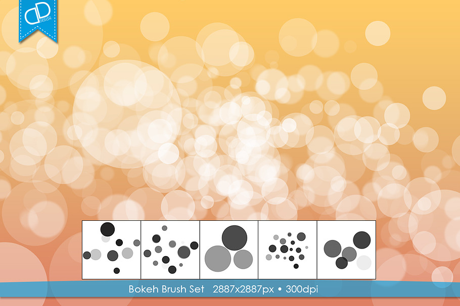 Bokeh Brush Set 5 in Photoshop Brushes - product preview 8