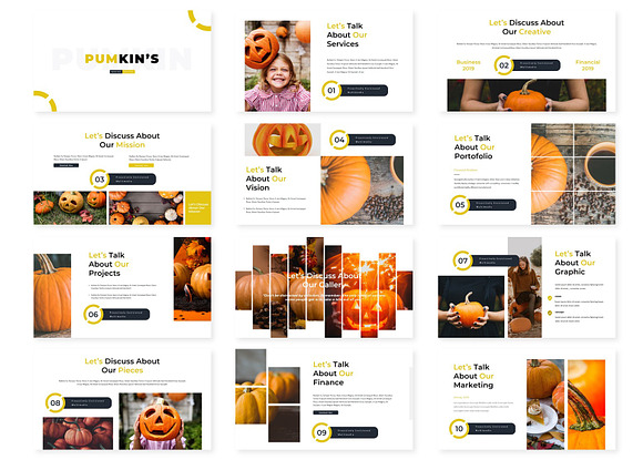 Pumpkin - Keynote Template in Keynote Templates - product preview 1
