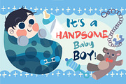 Baby Boy - Vector Illustration