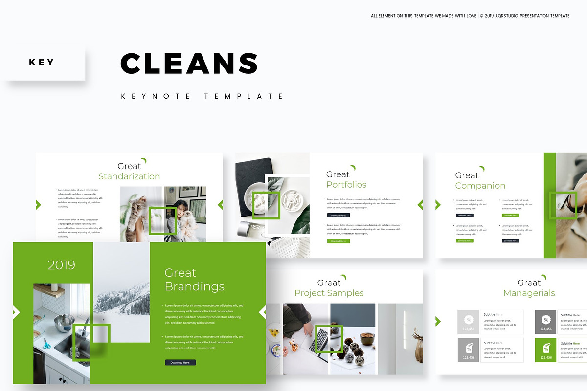 Cleans - Keynote Template in Keynote Templates - product preview 8