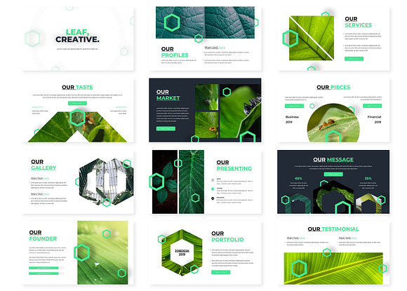Leaf - Keynote Template in Keynote Templates - product preview 1