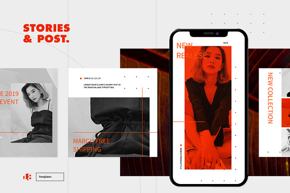 Instagram Template in Instagram Templates - product preview 2