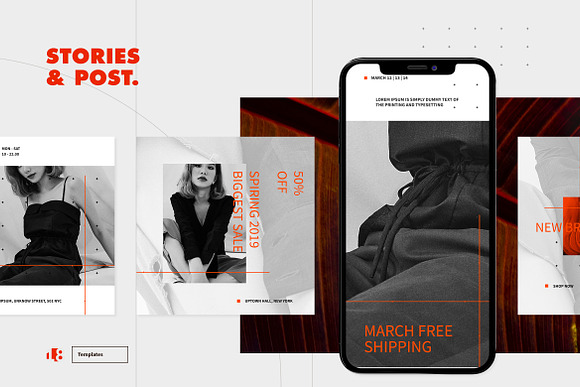 Instagram Template in Instagram Templates - product preview 3