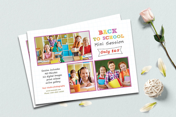 Back to School Mini Session - V1049 in Flyer Templates - product preview 1