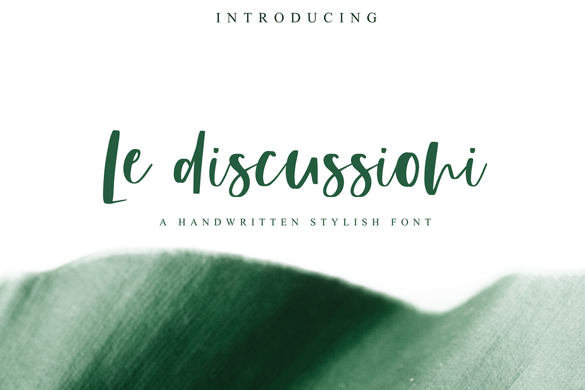 Le Discussioni | Stylish Font in Script Fonts - product preview 8
