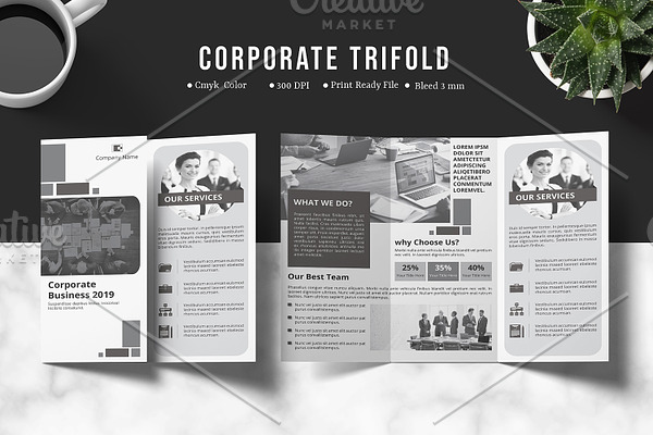 Business Trifold Brochure V883