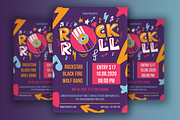 Rock 'n' Roll Poster With Vinyl