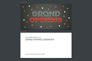 Grand opening vector illustration