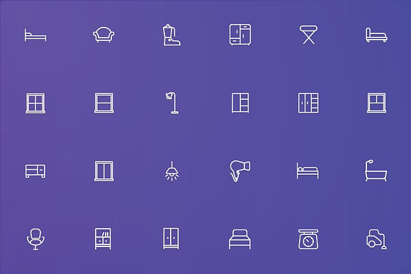 Home Appliances and Furniture Icons in Icons - product preview 2
