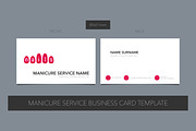 Manicure salon vector business card